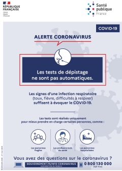 Poster edited by the French national Public Health Agency and published on 27 March 2020