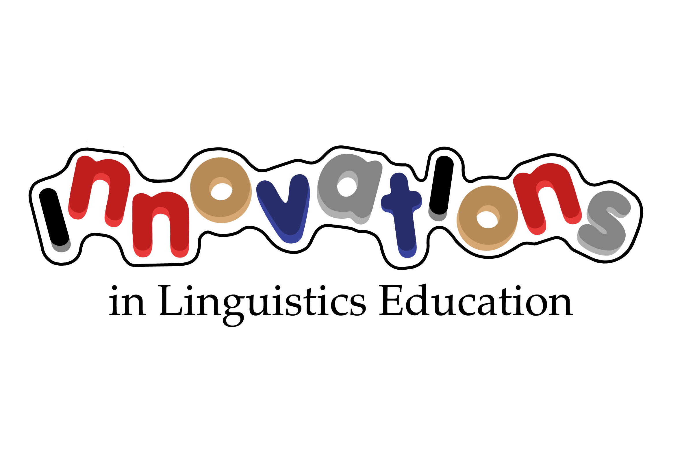 the word innovations spelt out in different colours, including pink, yellow and blue.